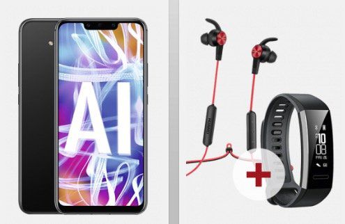 Huawei Mate 20 lite + Sport Kopfhörer + Fitnessarmband für 4,95€ + Vodafone Flat von otelo mit 5GB LTE für 24,05€ mtl.