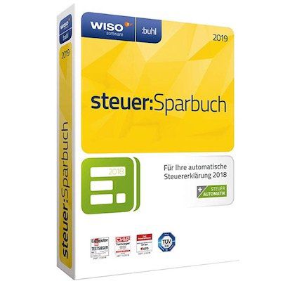 WISO steuer:Sparbuch 2019 (für Steuerjahr 2018) PC oder MAC für 19,99€ (statt 25€)