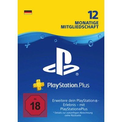 PlayStation Plus (365 Tage) für 44,99€ (statt 51€)