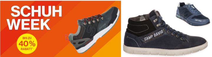 Camp David: bis 40% Rabatt auf Damen und Herren Schuhe   günstige Sneaker & Boots