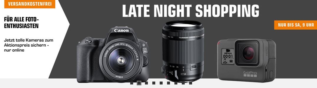 Saturn Foto Late Night: z.B. NIKON D5300 Kit Spiegelreflexkamera mit 18 105mm Objektiv für 666€ (statt 705€)