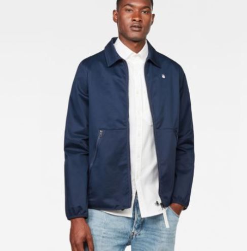 G STAR RAW Herren Jacke Strett Coach mit Kragen für 69,95€ (statt 88€)