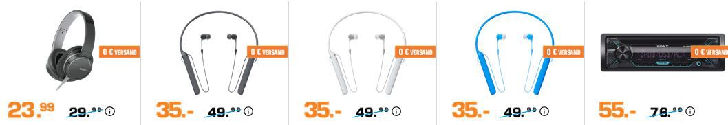 Saturn Late Night Shopping: günstiges um Tee & Tealounge Maschinen und SONY Audio Technik, micro Anlagen, Kopfhörer und mehr