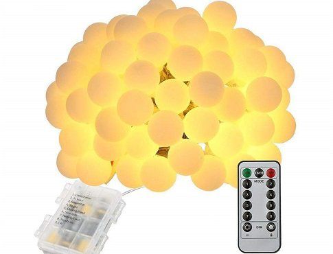 Tomshine warmweiße Lichterkette mit 80 Kugel LEDs und 10m für 10,49€ (statt 14€)