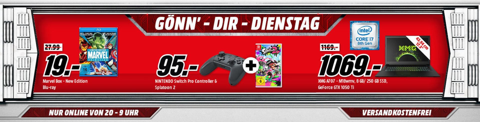 Xbox One S 500GB + Forza Horizon 3 Hot Wheels + Shadow of the Tomb Raider für 199€ (statt 303€) uvm. im Media Markt Dienstag Sale