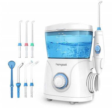 Homgeek Munddusche mit 10 stufenlosen Wasserdruckeinstellungen für 23,99€ (statt 36€)