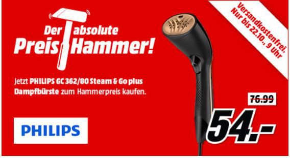 Philips GC362/80 Steam & Go Dampfbürste für 54€ (statt 79€)