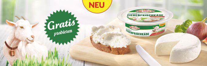 Président Ziegenfrischkäse gratis