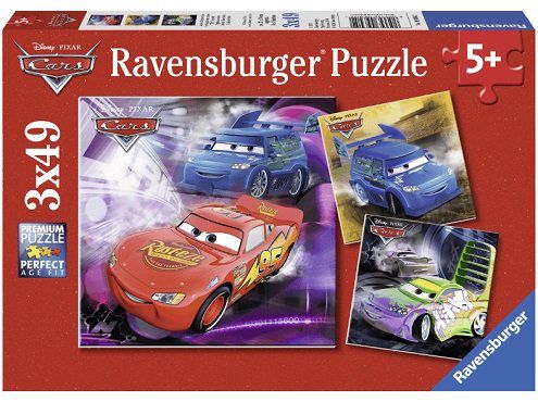 Ravensburger Disney Cars   Auf der Rennstrecke Puzzle (3 x 49 Teile) für 5€ (statt 9€)