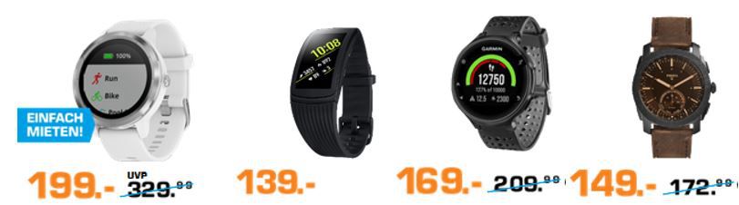 Saturn Late Night: Wearables Nacht mit günstigen Trackern   z.B. Garmin Vívoactive 3 für 199€ statt 215€