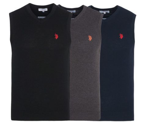 U.S. POLO ASSN. Herren Pullunder (S, M, L) für  je 17,99€ (statt 24€)