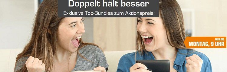 Saturn: verschiedene Top Bundles zum Aktionspreis   z.B. 2 x HUAWEI MediaPad T3 10 WiFi Tablet für 199€ (statt 263€)