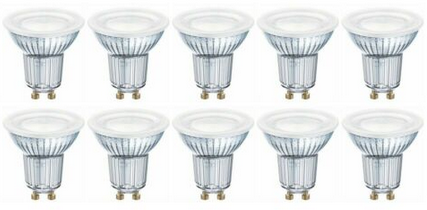 OSRAM LED BASE PAR16 Glas LED Strahler GU10 4,4W im 10er Pack für 11,99€ (statt 22€)   Prime