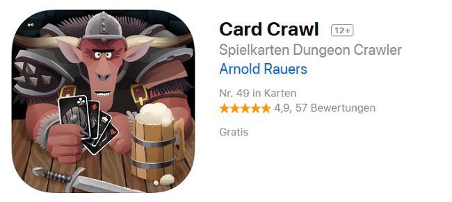 Kostenlos: Für iOS Card Crawl gratis statt für 3,49€