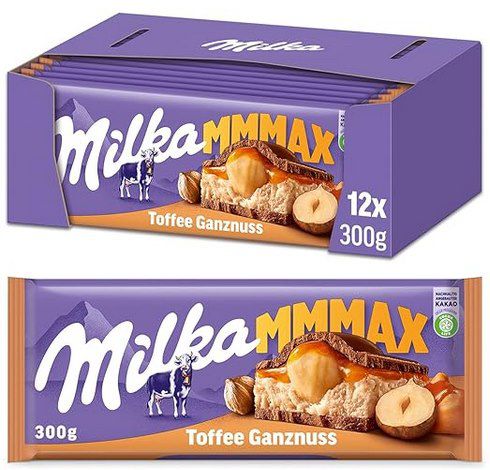 12x Milka Toffee Ganznuss (je 300g) ab 24,64€ (statt 39€)