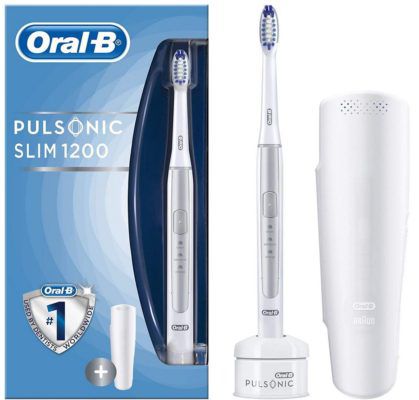 TOP! ORAL B Pulsonic Slim 1200 elektrische Zahnbürste Silber für 39€ (statt 50€)