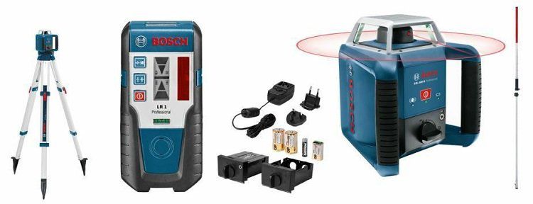 Bosch GRL 400 H Professional Rotationslaser mit Stativ und LR1 Empfänger für 431€ (statt 484€)