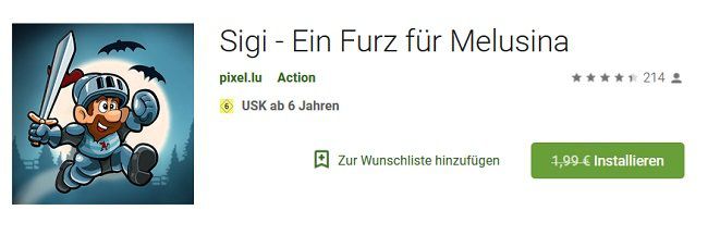 Für iOS und Android: Sigi Ein Furz für Melusina kostenlos statt 1,99€