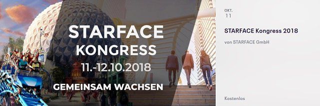 NUR HEUTE kostenloser Eintritt zum Kongress STARFACE im Europapark Rust