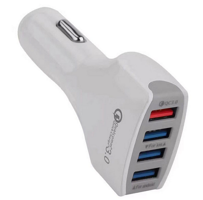 QC 3.0 USB Ladegerät für Autos mit 4 Ports für 1,99€