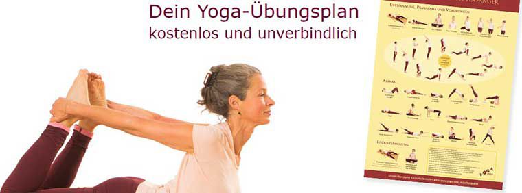 Yoga Übungsplan (A3) gratis erhältlich