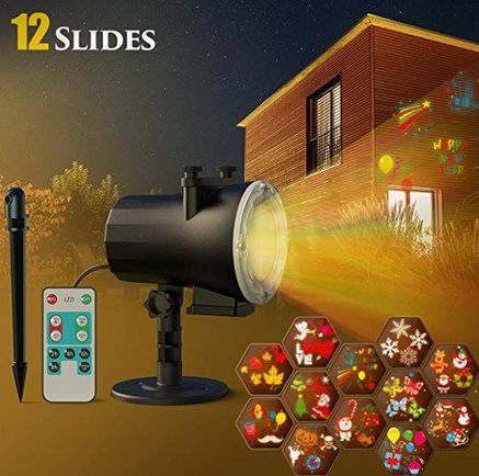LED Projektor mit 12 unterschiedlichen Motiven für 19,99€ (statt 28€)