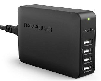 RAVPower (RP PC059) 5 Port Ladeadapter (4 x USB + 1 x Power Delivery) mit iSmart Technologie für 19,99€ (statt 27€)