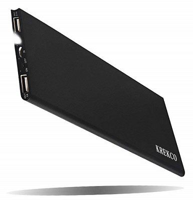 KREKCO Powerbank mit 12.000 mAh und 2 USB Ports für 8,80€ (statt 22€)