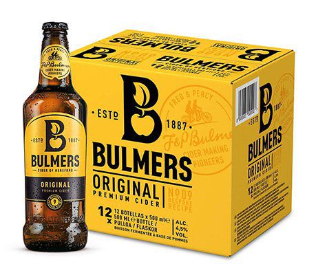 12x Bulmers Original Cider (0.5 l) für 21,84€ (statt 26€)