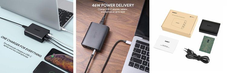 Aukey Ladegerät (PA Y13) mit 2 Ports + 45W Power Delivery für 29,99€ (statt 60€)