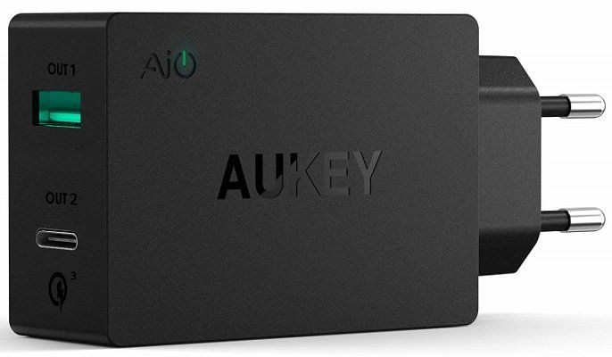 AUKEY Ladegerät (PA Y2) mit 2 Ports (USB A + USB C) für 5,99€ (statt 20€)