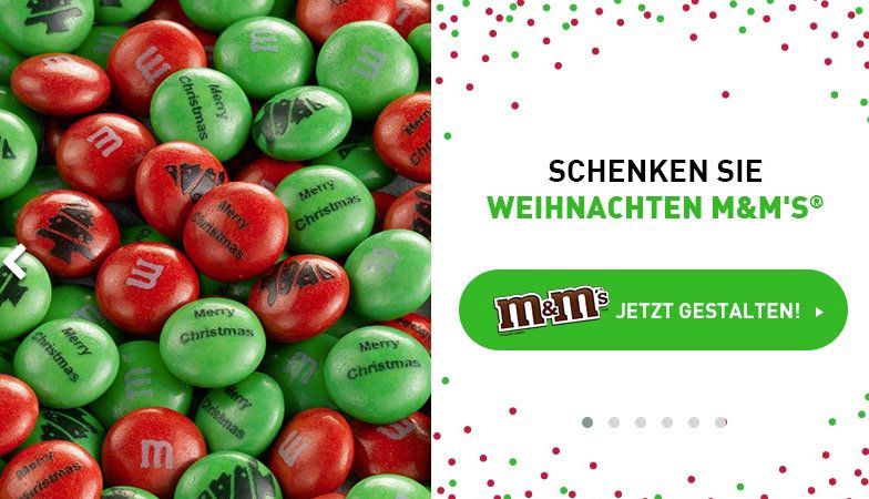 20% Rabatt auf my M&Ms personalisierte Schoko Geschenkideen