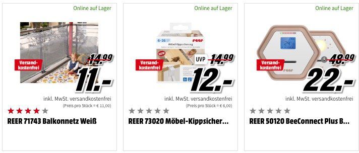 Baby Aktion beim Media Markt + keine VSK   z.B. reer BeeConnect Plus Babyphone für 22€ (statt 49€)