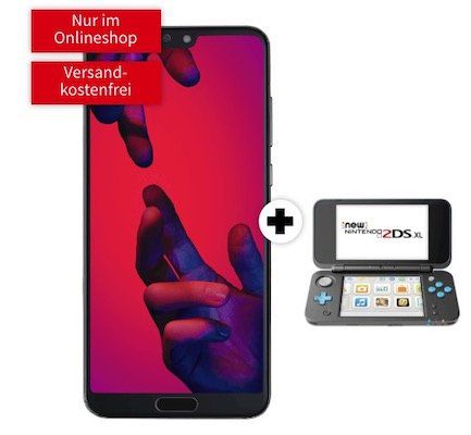 Huawei P20 Pro + Nintendo New 2DS XL für 49€ + Telekom Allnet Flat mit 1GB für 21,99€ mtl.
