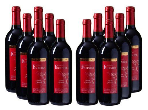 12 Flaschen Rotwein Domaines Fournier Merlot Grenache für 29,95€