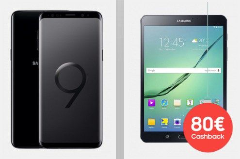 Tipp: Samsung Galaxy S9 + Galaxy Tab S2 9.7 LTE für 49,95€ + 80€ Cashback + Vodafone Smart XL mit 11GB für 41,99€ mtl. (junge Leute 17GB)