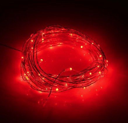 Utorch 5m LED Dekostreifen mit 50 LEDs (rot) für 1,97€