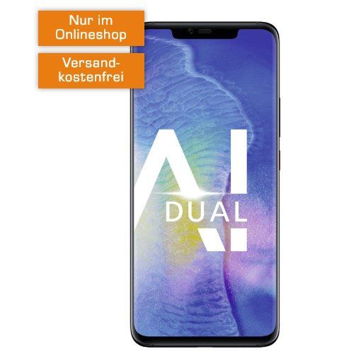 Knaller! Huawei Mate 20 Pro für 99€ + Telekom Allnet Flat mit 8GB für 31,99€ mtl.