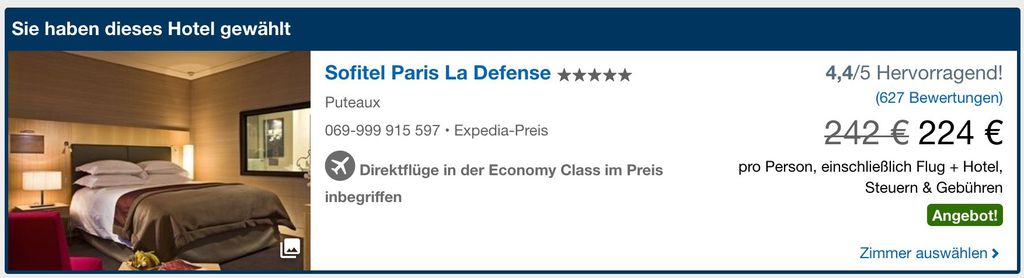 Geschenkidee? 3 Nächte in verschiedenen 5* Hotels in Paris inkl. Flüge ab 224€ p.P.