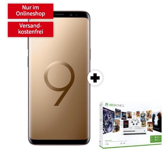 ? Samsung Galaxy S9 + Xbox One S 1TB für 49€ (statt 674€) + Telekom Allnet Flat mit 1GB für 21,99€ mtl.