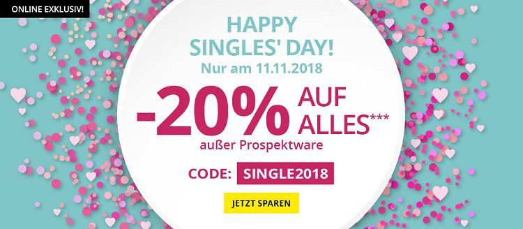 Takko Singles Day mit 20% Rabatt auf fast alles