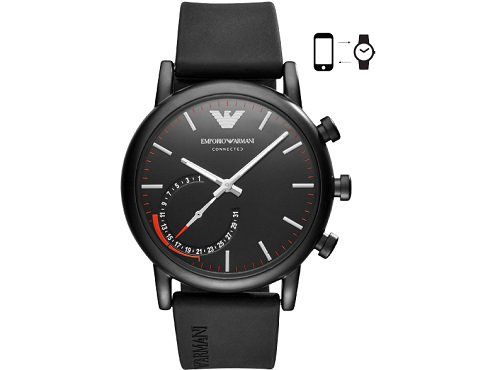 EMPORIO ARMANI ART 3010 Smartwatch mit Silikon Armband für 149€ (statt 298€)