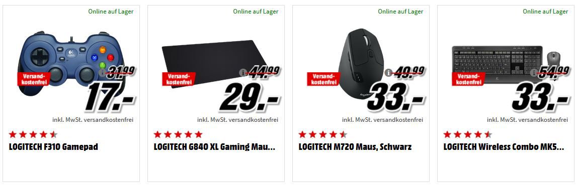 Media Markt GiGaGünstig Sale: PC Hardware & Zubehör reduziert z.B. WD Green 120 GB SSD für 22€