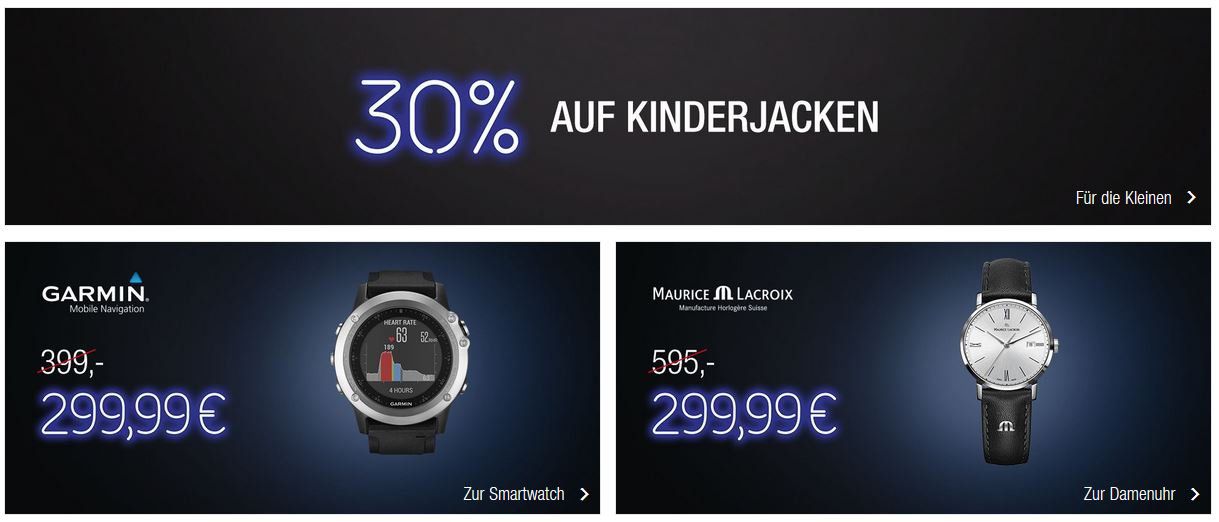 Galeria Kaufhof Black Week   Heute viele Rabattaktionen z.B. 30% auf Kinderjacken