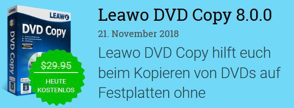 Leawo DVD Copy 8 (Jahreslizenz, Windows) gratis
