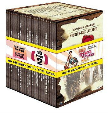 Bud Spencer & Terence Hill   Monsterbox Extended mit 22 DVDs für 55€ (statt 65€)