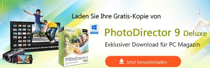 Cyberlink PhotoDirector 9 Deluxe (Lifetime Lizenz, Windows) kostenlos