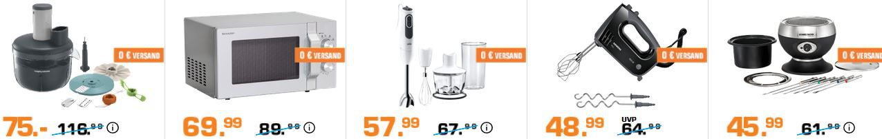 Saturn Schlemmerwoche: günstige Küchenartikel . z.B. SODASTREAM Crystal 2.0, + 2 Flasche für 99€ (statt 119€)