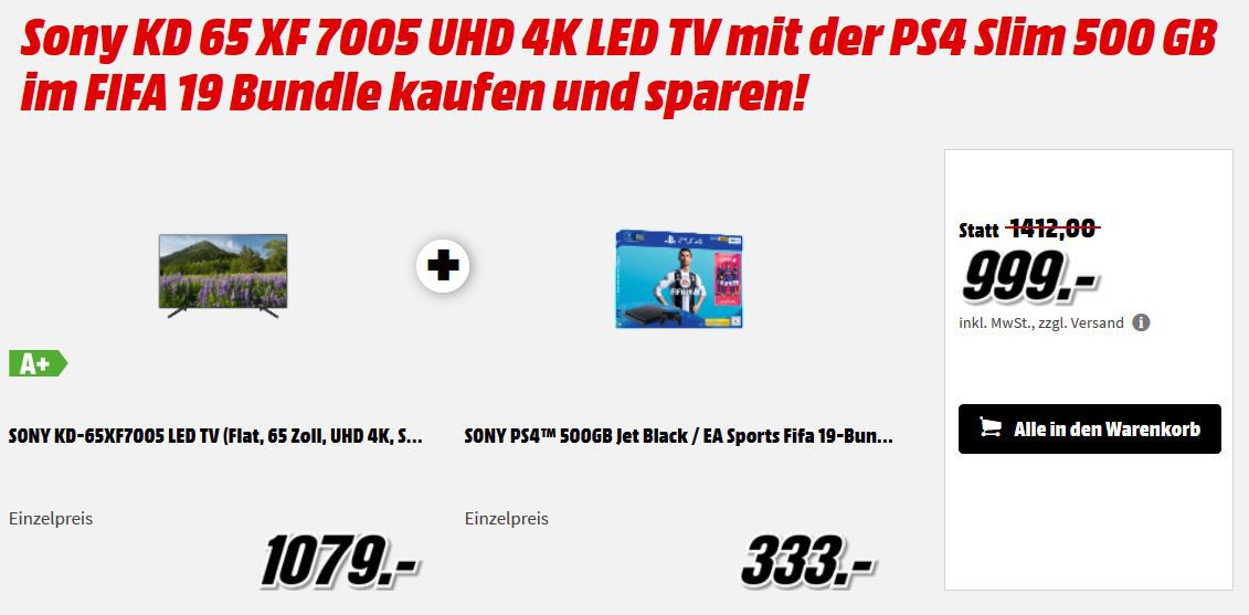 Media Markt Mega Marken Sparen: günstige Artikel von Sony, LG, Neff und Bauknecht