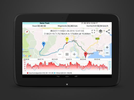 Speedometer GPS Pro (Android) gratis statt 0,89€
